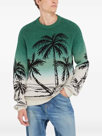 Alanui Sweater met print - Groen