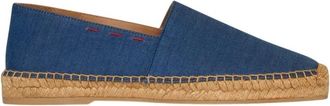 Kiton Schoenen, Heren, Blauw, 44 EU, Denim, Denim Espadrilles voor zomerse stijl