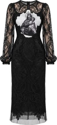 Dolce & Gabbana Partyjurk - Dames - Feestkleedjes - Zwart - S - Katoen - Kleedjes