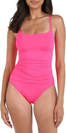 La Blanca Island Goddess One-Piece Swimsuit in Bright Pink at Nordstrom, Size 14