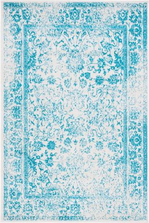 Safavieh Alfombra vintage de polipropileno blanco/azul, 122 x 183 cm