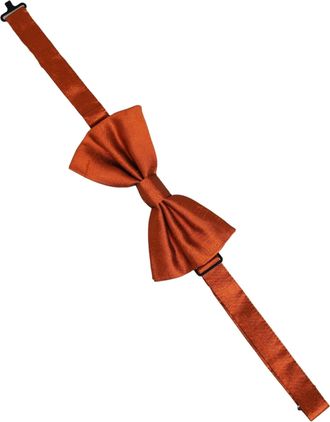 Dolce & Gabbana Silk Bow Tie - Orange