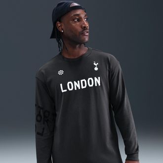 Nike Tottenham Hotspur Nike Mens Soccer Long-Sleeve T-Shirt in Grey | IB4103-060