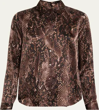 L'agence Desert Snake Tyler Silk Blouse