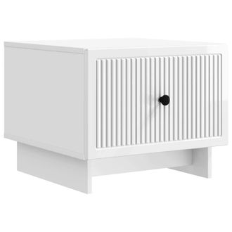 vidaXL Mesa De Caf&eacute; Brillante 49 X 50 X 40 Cm Madera De Ingenier&iacute;a Vidaxl