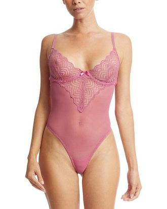 Hanky Panky Strappy Lace Underwire Teddy