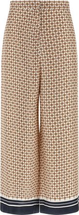 Max Mara Blue Silk Womens Pants