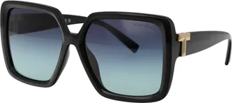 Tiffany & Co. 0TF4206U Square Injected Frame Sunglasses - Black