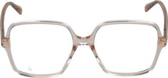 Gucci Nude Transparante Bril Gg 1003O Stijl - Dames - Brillen - Roze - 53 MM - Accessoires