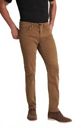 34 Heritage Courage Straight Leg Pants In Brown Twill