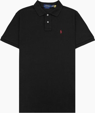 Polo Ralph Lauren Mens Polo Ralph Lauren Slim Fit Short Sleeve Polo Black - Size: 44