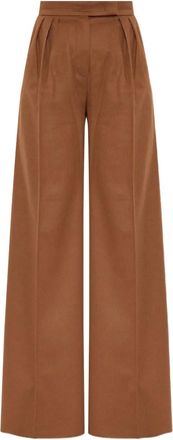 Max Mara pleated-front trousers - Brown