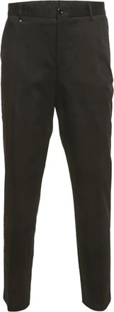 BOSS Pantaloni in gabardine - Nero