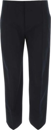 Bottega Veneta Middernachtblauwe Katoenen Cropped Broek
