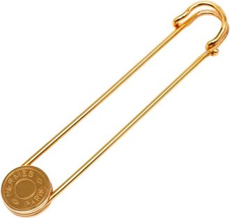 Hermès Spilla da balia Clou de Selle placcata oro 2010-2025