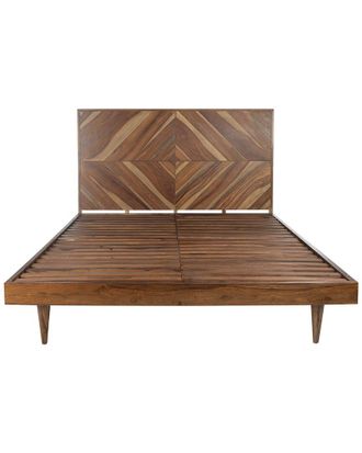 Safavieh Couture Macibryn Wood Herringbone Bed