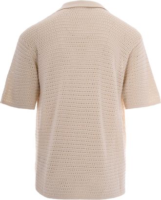 Represent Mens Shirt Pico Ecru Cotton