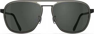 Blackfin Bf1094 Ocean Port Rectangular Aviator-Style Sunglasses with Double Bridge in Beta-Titanium