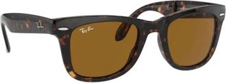 Ray-Ban Wayfarer Opvouwbare Klassieke Zonnebril - Heren - Zonnebrillen - Bruin - 50 MM - Accessoires