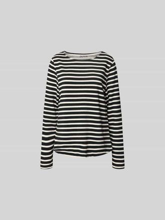 Juvia Relaxed Fit Longsleeve aus Baumwoll-Mix in Black, Gr&ouml;&szlig;e XS