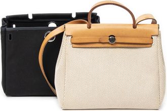 Herm&egrave;s Pre-owned Womens Herbag 2 in 1 PM Shoulder Bag - Beige - One Size