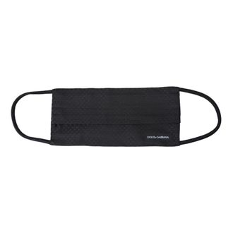 Dolce & Gabbana Silk Adjustable Necktie Face Mask - unisex - Dolce & Gabbana - Accessories - Black - ONE SIZE - Accessories