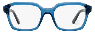 Moncler ML5181 Rectangular Acetate Eyeglasses - Blue