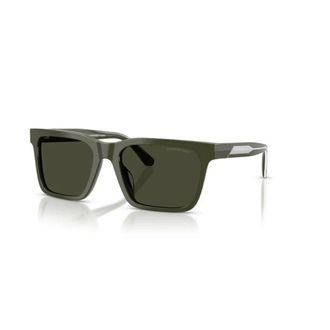 Emporio Armani Sunglasses, male, Green, 57 MM, Square Sunglasses
