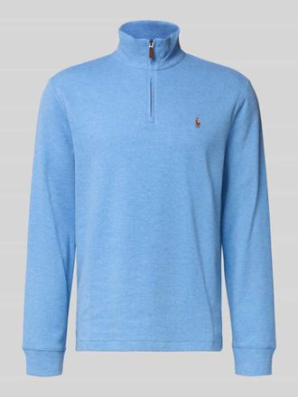 Polo Ralph Lauren Strickpullover mit Stehkragen in Royal, Gr&ouml;&szlig;e L
