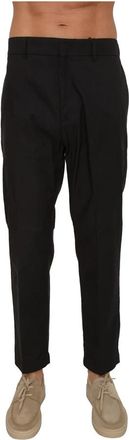 Paolo Pecora Pantalone Tessuto - Heren - Chinos - Zwart - S - Katoen - Broeken