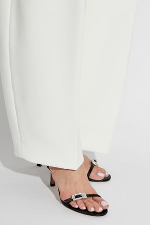 Kurt Geiger Heeled Mules Strass Double Buckle, Womens, Black