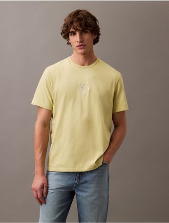 Calvin Klein Jeans Calvin Klein Mens Emblem Logo Graphic Classic T-Shirt - Neutral - XL