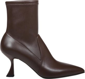 Sergio Levantesi Eco-Leer Duif Junny 5 Laars - Dames - Laarzen met Hak - Bruin - 38 EU - Leer - Schoenen