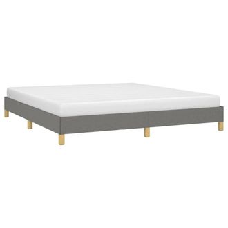 Berkfield Home Durable Bed Frame Dark Grey 180x200 cm Super King Fabric