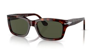 Persol Green Rectangular Mens Sunglasses PO3301S 24/31 54