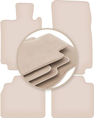 OEM Alfombrillas Premium Beige Para: Mercedes S W220 Largo 1998-2005