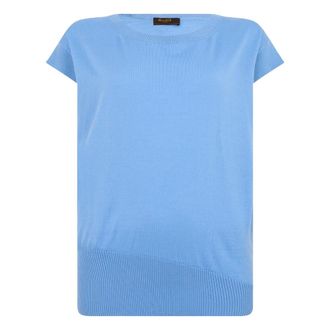 Moorer Dames, Truien, Blauw, Maat: XS Zijde