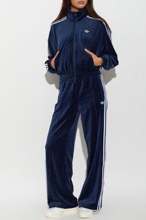 adidas Velour Sweatshirt, Womens, Navy Blue