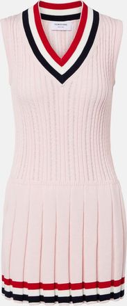 Thom Browne Pleated cotton minidress
