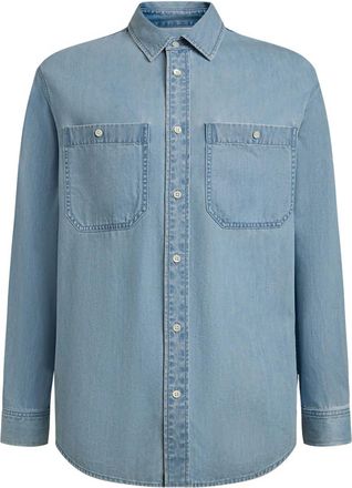 12 Storeez Camicia denim leggera - Blu