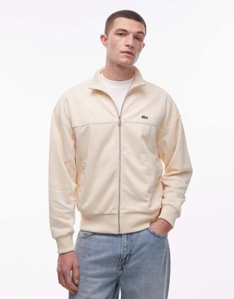 Lacoste Felpa beige con zip-Neutro