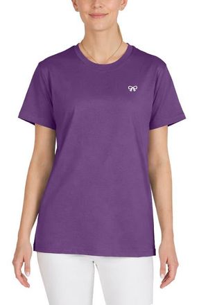 Dalix Womens Bow Jersey Tee in Purple at Nordstrom, Size Xx-Large