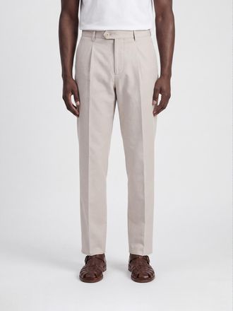 Brunello Cucinelli Pantaloni sartoriali Brunello Cucinelli in cotone e lino