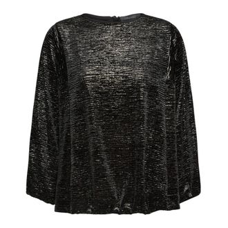 Elena Miro Blusa de Lam&eacute; con Rayas - Blouses & Shirts - Mujer - Negro - XL