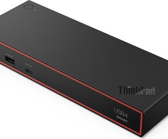 C&A Lenovo Thinkpad Usb4 Smart Dock 5500 With 135w Adapter Al&aacute;mbrico Negro