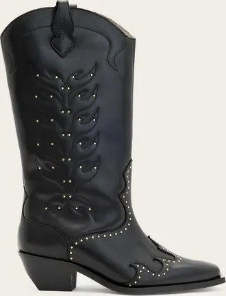 AllSaints Dolly Studded Leather Boots