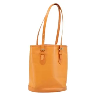 Louis Vuitton Pre-owned Bucket Bags, female, Orange, Size: ONE SIZE Pre-owned Vintage Bucket Bag