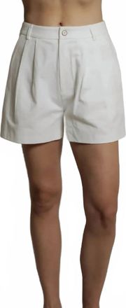 perfectwhitetee Mei Twill Shorts In Sugar
