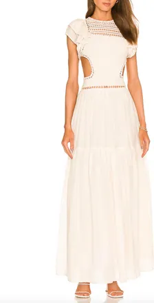 Magali Pascal Lottie Maxi Dress In Ivory