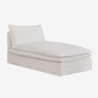 Sklum Sklum - M&oacute;dulo Chaise Longue Para Sof&aacute; Modular En Lino Y Algod&oacute;n Grace